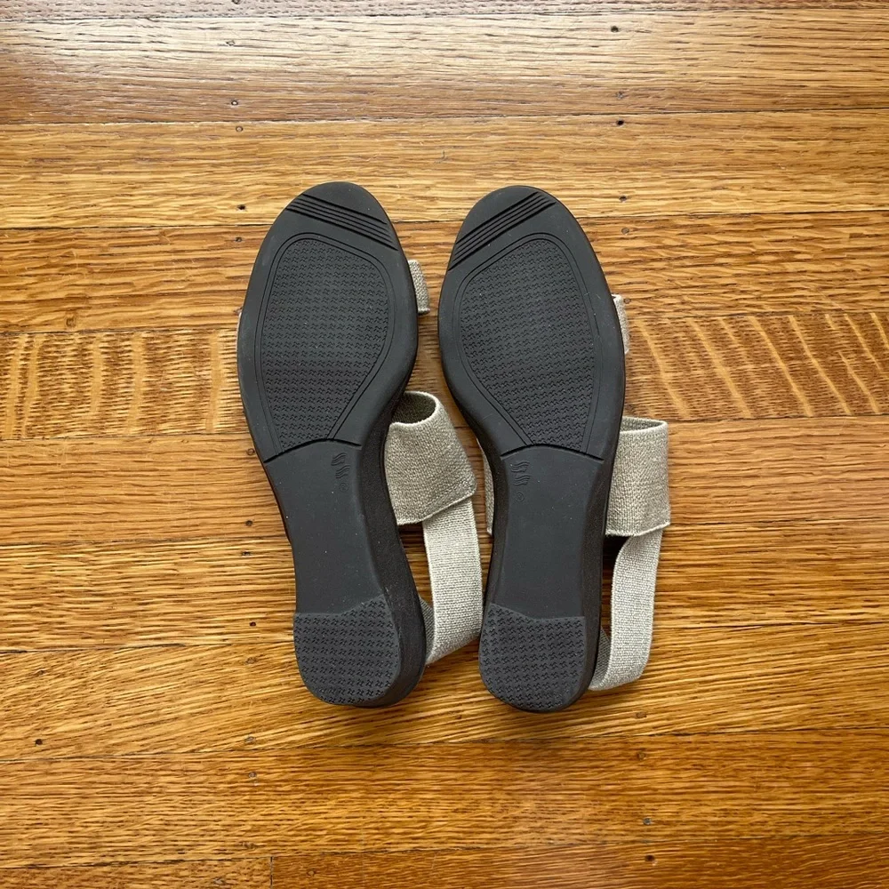 CHARLESTON SHOE CO. Beige Double Strap Sandals - Picture 3 of 3